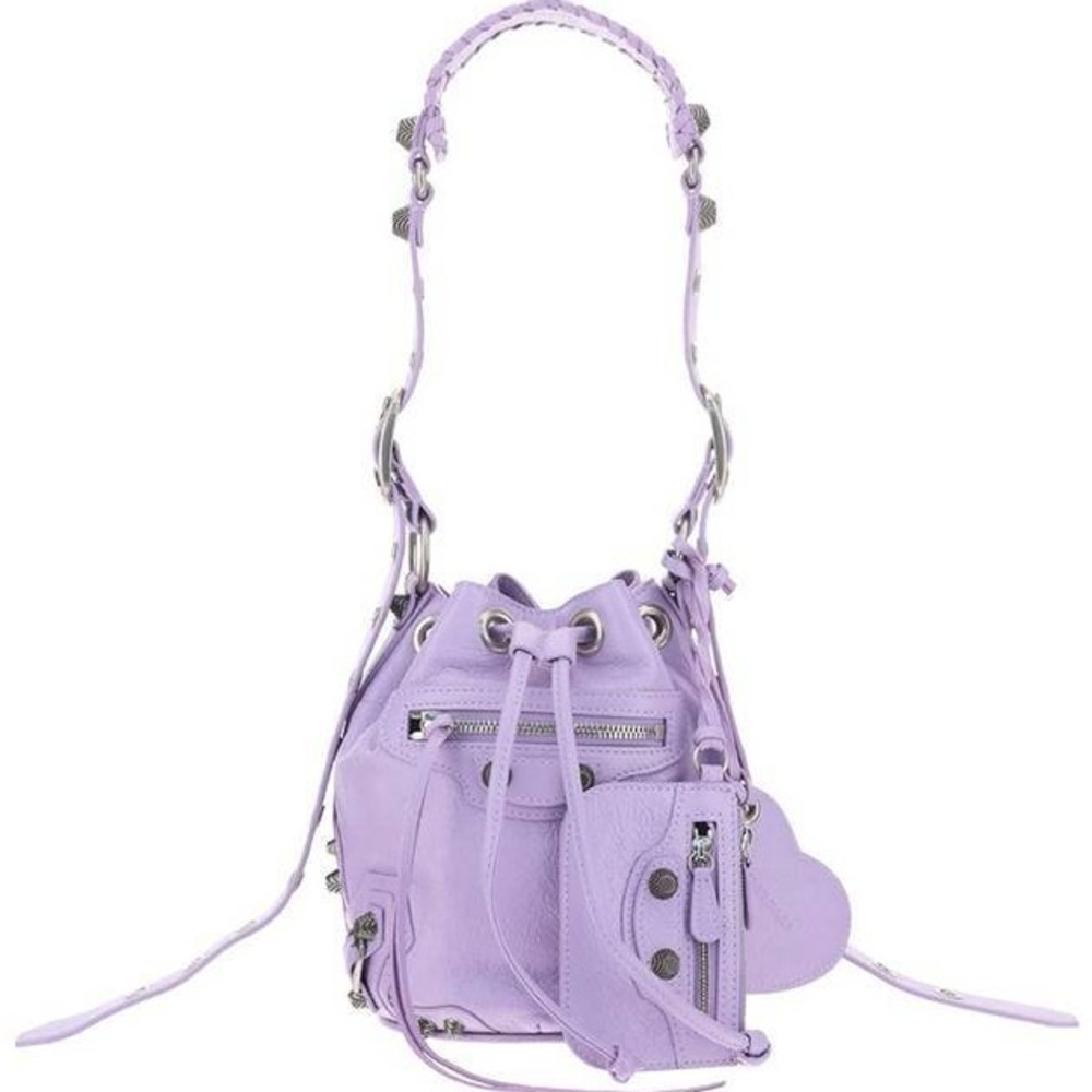 BALENCIAGA Le Cagole
Bucket Bag Purple Lavender